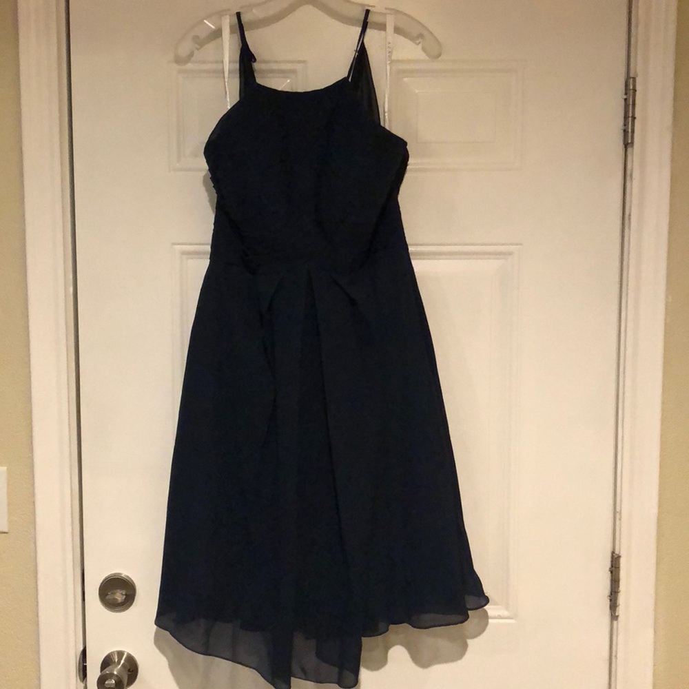 Azazie Halter Top Navy Blue sz.12 formal dress